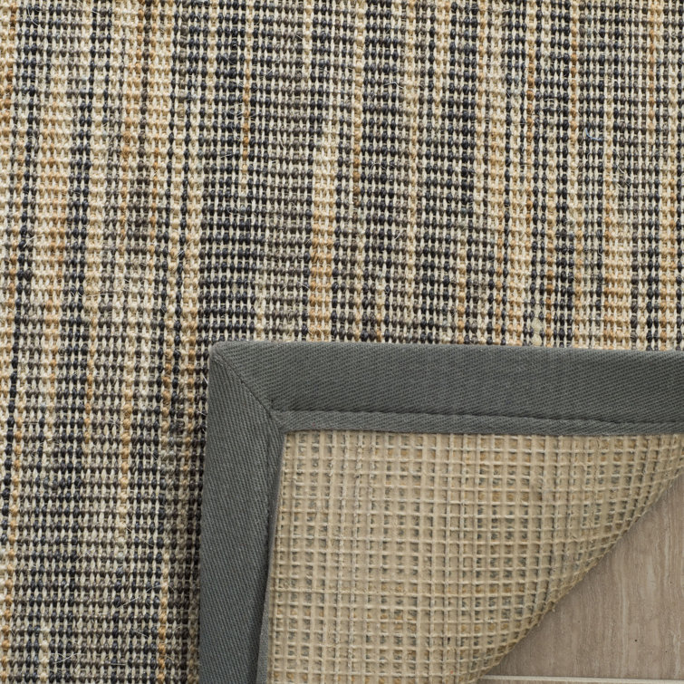 Williston Adeline Jute/Sisal Natural/Gray Rug Wayfair